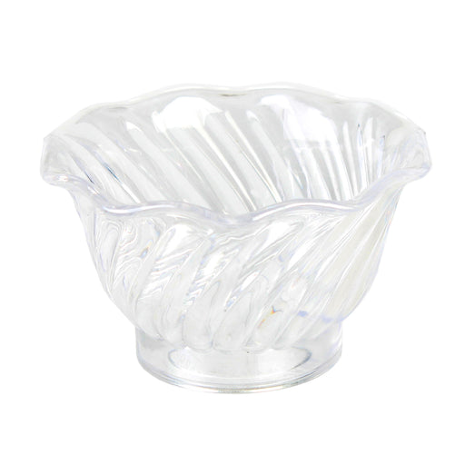 Thunder Group PLDS005C 5 oz Swirl Tulip Dessert Dish, Clear - 1, (dozen)-cityfoodequipment.com