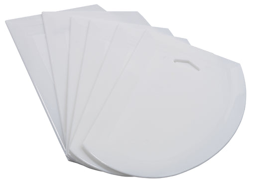 Dough Scrapers, Plastic, 7-1/2" x 4-3/4", 6pcs/pk (12 Pack)-cityfoodequipment.com