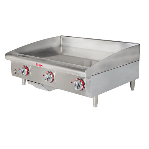 Star 536TGF 36" Electric Griddle w/ Thermostatic Controls - 1" Steel Plate, 208-240v/1ph/3ph-cityfoodequipment.com