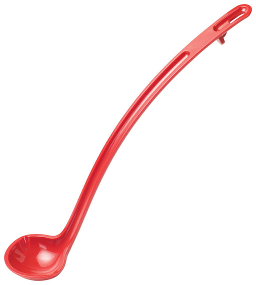 13" Ladle, 1oz, Red, PC, Curve (12 Each)-cityfoodequipment.com
