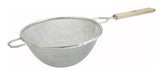 10-1/4" Double Mesh Strainer, Fine, Tin (12 Each)-cityfoodequipment.com
