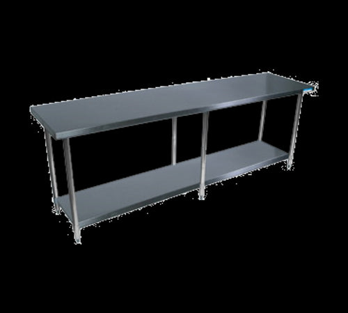 18 Gauge Stainless Steel Work Table W/Undershelf 96"Wx24"D-cityfoodequipment.com