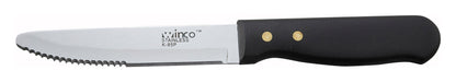Jumbo Steak Knives, 5" Blade, Black Plastic Hdl (12 Dozen)-cityfoodequipment.com