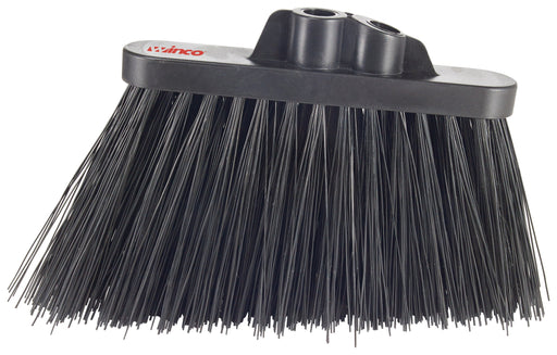 Angle Broom Head (Only), Unflagged, Black Bristle, Heavy Duty (12 Each)-cityfoodequipment.com
