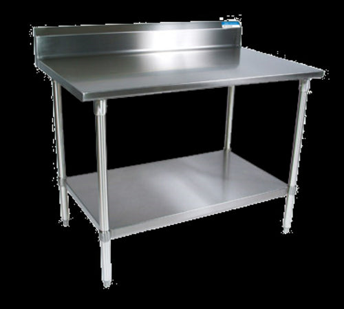 18 Gauge Stainless Steel Work Table With Undershelf 5" Riser 36"Wx30"D-cityfoodequipment.com