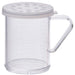 10oz Dredge with Clear Snap-on Lid, Extra Large Hole (12 Set)-cityfoodequipment.com