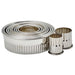 11pc Cookie Cutter Set, Fluted Round, 1" to 3" Dia x 1"H, S/S (12 Set)-cityfoodequipment.com