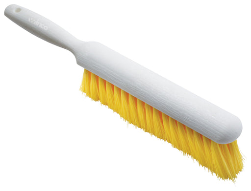 Counter Brush, 14-1/4"L, White Handle, Yellow Bristles (12 Each)-cityfoodequipment.com