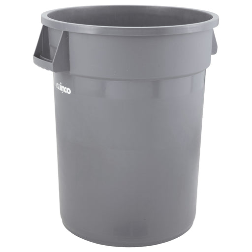 32gal Round Trash Can, Gray (1 Each)-cityfoodequipment.com