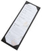 Single View Menu Cover for 4-1/2x14'' Insert, Black (10 Each)-cityfoodequipment.com