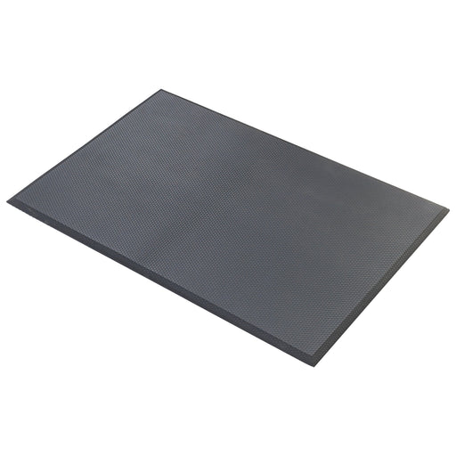 Anti-Fatigue Floor Mat, 2' x 3', Rubberized Gel Foam, Black (24 Each)-cityfoodequipment.com