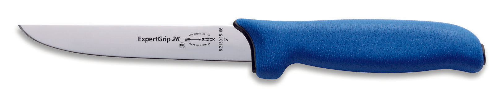 F. Dick (8215915-66) 6" Boning Knife, Wide Blade, Soft Blue Handle-cityfoodequipment.com