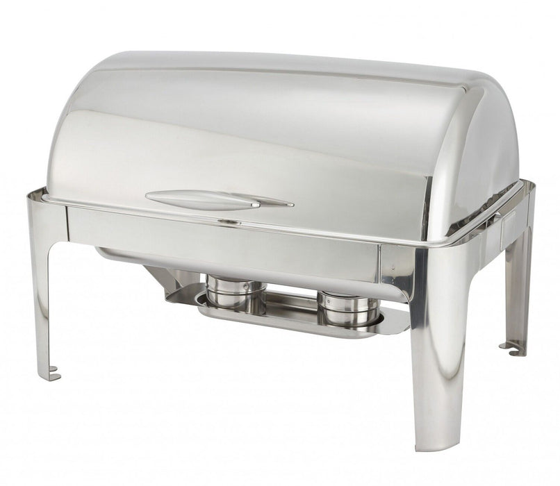 601, MADISON 8QT FULL-SIZE CHAFER, ROLL-TOP, S/S, HEAVYWEIGHT-cityfoodequipment.com
