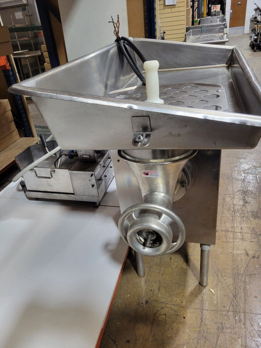 Used Biro 548 Commercial 5 HP #32 Meat Grinder, 208V, 3 Phase-cityfoodequipment.com
