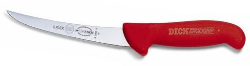 F. Dick (8298213-03) 5" Boning Knife, Curved, Semi Flexible, Red Handle-cityfoodequipment.com