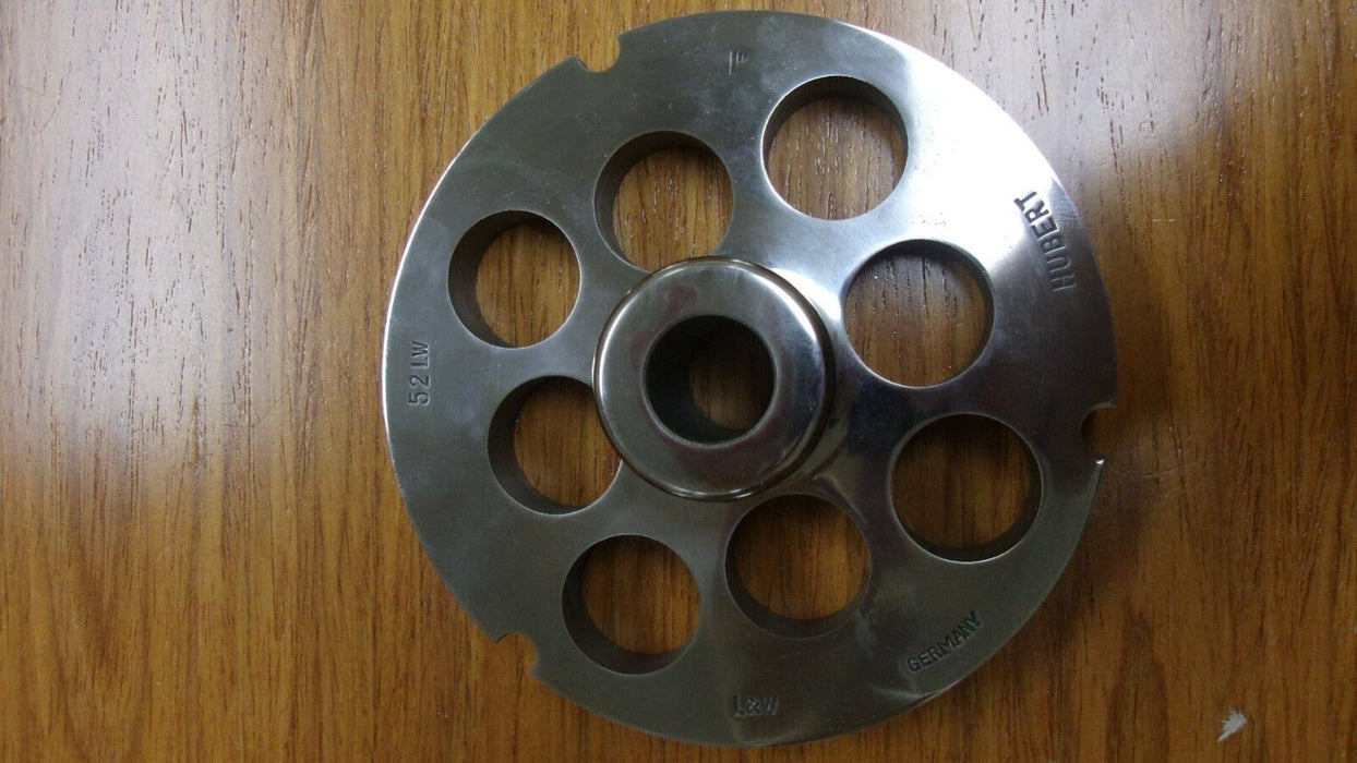 Hubert Size #52 1" Chrome Plated Stainless Steel Grinder Plates-cityfoodequipment.com