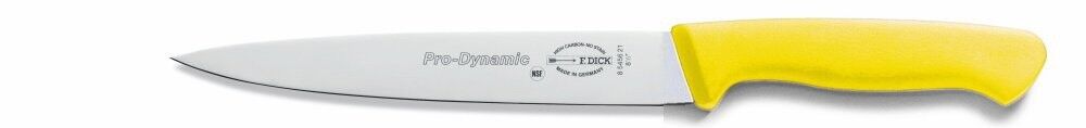 F. Dick (8545621-02) 8" Slicer, Yellow Handle - Pro Dynamic-cityfoodequipment.com