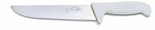 F. Dick (8234821-05) 8" Butcher Knife, White Handle-cityfoodequipment.com