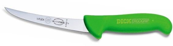 F. Dick (8298215-14) 6" Boning Knife, Curved, Semi Flexible, Green Handle-cityfoodequipment.com