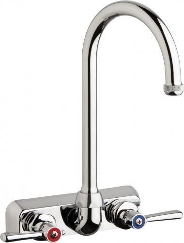 Chicago Faucet W4W-GN2AE1369ABCP - W4W Series Wall Mounted Faucet W/ 4" Centers-cityfoodequipment.com