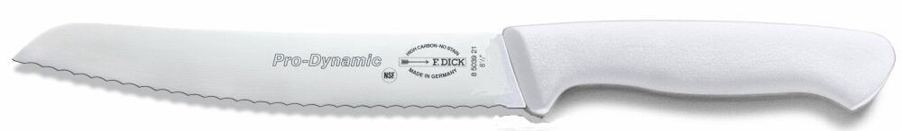 F. Dick (8503921-05) 8" Bread Knife - Pro Dynamic, White Handle-cityfoodequipment.com