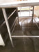 Used 93" x 30" Stainless Steel Work Table w/ Galvinized Undershelf & Backsplash-cityfoodequipment.com