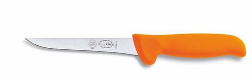 F. Dick (8286813-53) 5" Mastergrip Boning Knife, Straight, Stiff, Orange Handle-cityfoodequipment.com