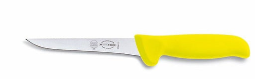 F. Dick (8286813-54) 5" Mastergrip Boning Knife, Straight, Stiff, Yellow Handle-cityfoodequipment.com