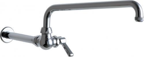 Chicago Faucet334-ABCP - 334 Series 1 hole wall-mounted Wok Filler-cityfoodequipment.com