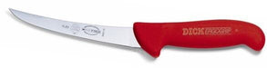 F. Dick (8298113-03) 5" Boning Knife, Curved, Flexible, Red Handle-cityfoodequipment.com