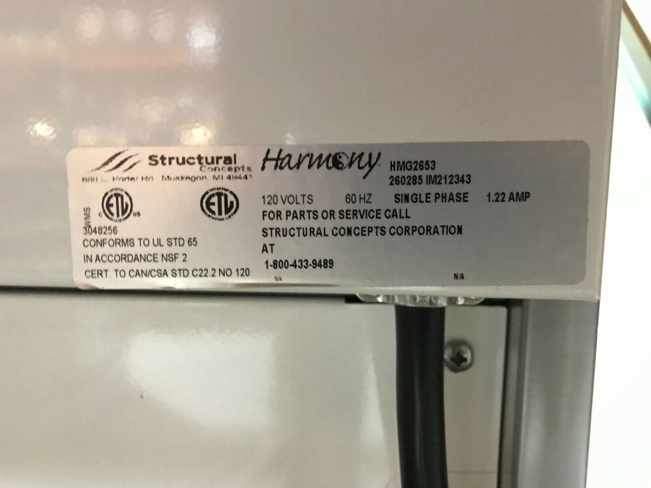 Structural Concepts Harmony HMG2653 Dry Display Case-cityfoodequipment.com