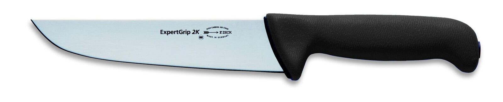 F. Dick (8214821-61) 8" Butcher Knife, Soft Black Handle-cityfoodequipment.com
