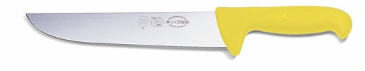 F. Dick (8234818-02) 7" Butcher Knife, Yellow Handle-cityfoodequipment.com