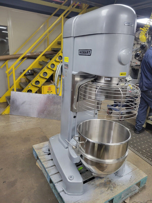 2003 Hobart M802 80 Quart Commercial Dough Mixer W Guard in IMMACULATE CONDITION!!-cityfoodequipment.com