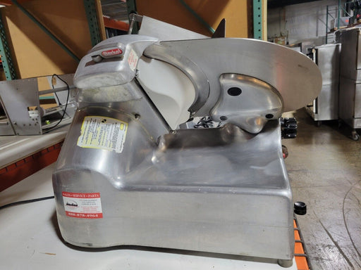 Berkel 818 Commercial 2-Speed Automatic or Manual Gravity Feed Slicer-cityfoodequipment.com