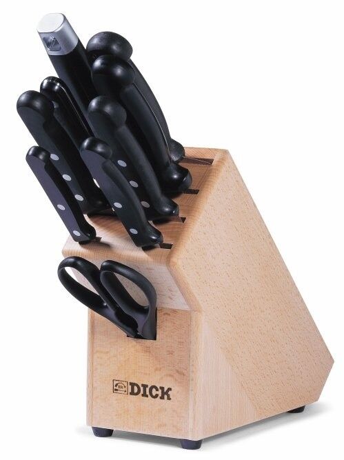 F. Dick (8808000) 10 Piece Knife Block Set, Stamped-cityfoodequipment.com