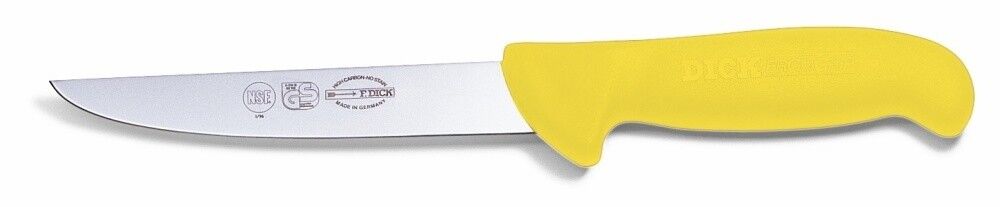 F. Dick (8225918-02) 7" Boning Knife, Yellow Handle-cityfoodequipment.com
