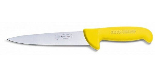 F. Dick (8200718-02) 7" Sticking Knife, Yellow Handle-cityfoodequipment.com