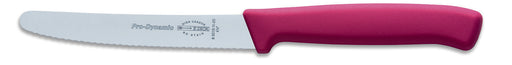 F. Dick (8501511-25) 4" Utility Knife, Serrated Edge, Pink Handle, Pro Dynamic-cityfoodequipment.com