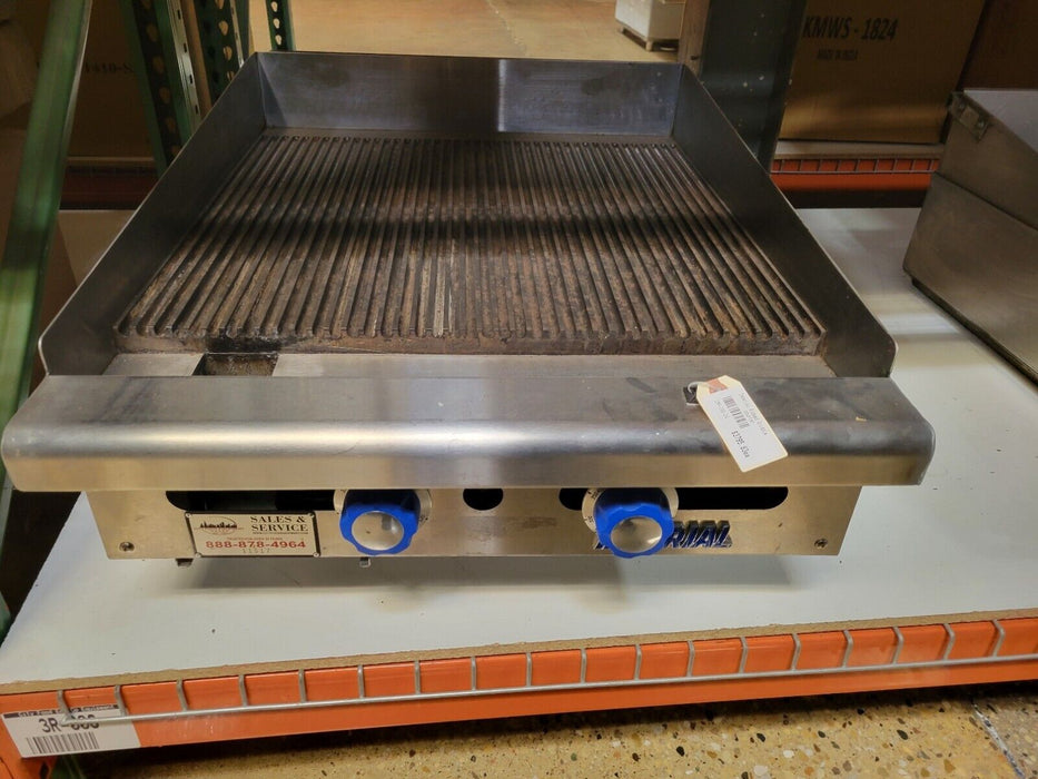 Used Imperial IGG-24 24" Grooved Countertop Griddles-cityfoodequipment.com