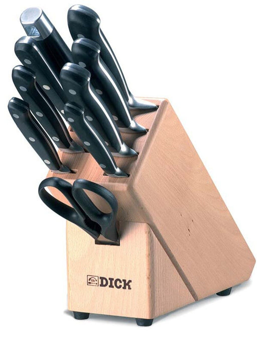 F. Dick (8807000) 10 Piece Knife Block Set, Forged-cityfoodequipment.com