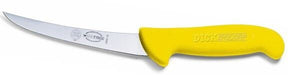F. Dick (8299113-02) 5" Boning Knife, Curved, Stiff, Yellow Handle-cityfoodequipment.com