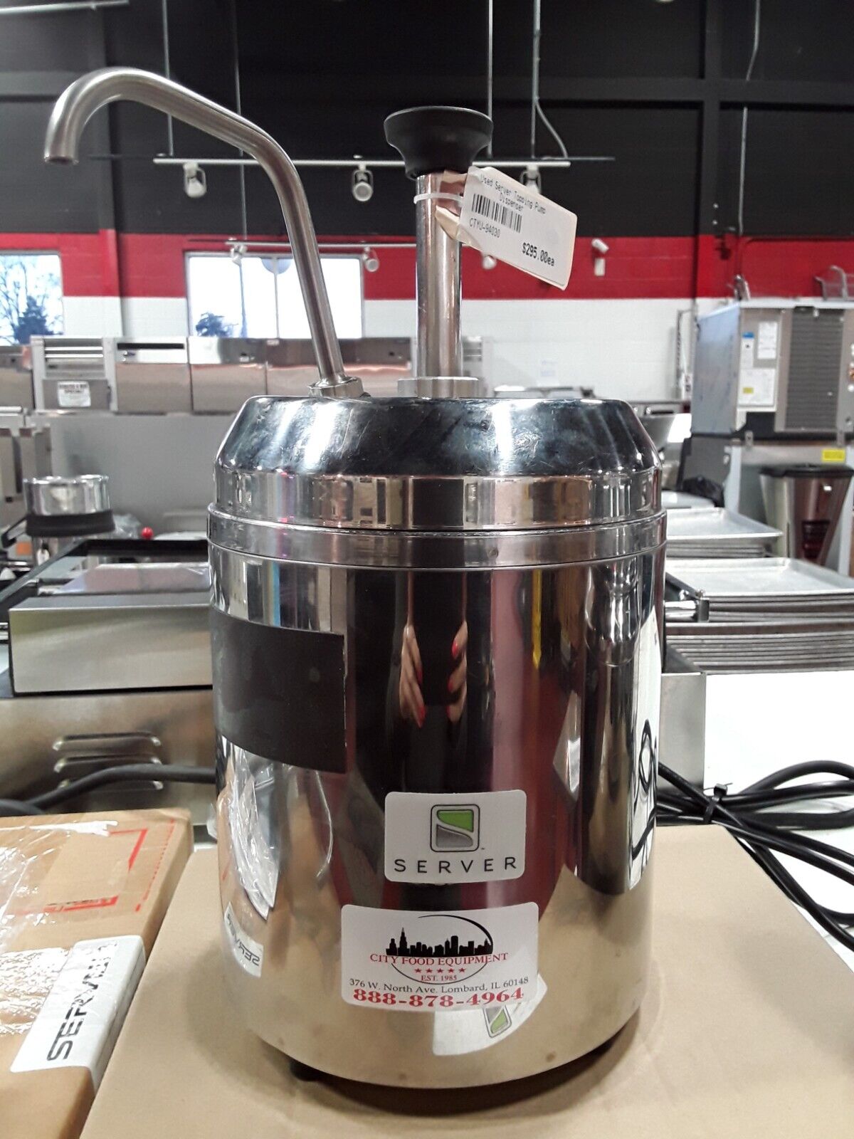 Used Server Topping Pump Dispenser - For Condiments, Sauces and Toppin ...