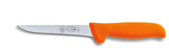 F. Dick (8286815-53) 6" Mastergrip Boning Knife, Straight, Stiff, Orange Handle-cityfoodequipment.com
