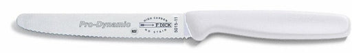F. Dick (8501511-05) 4" Utility Knife, Serrated Edge, White Handle - Pro Dynamic-cityfoodequipment.com
