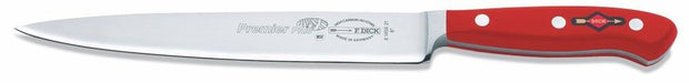F. Dick (8145621-03) 8" Slicer, Forged, Red Handle-cityfoodequipment.com