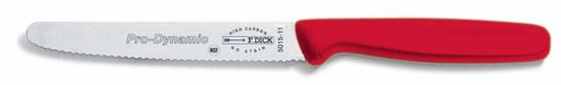 F. Dick (8501511-03) 4" Utility Knife, Serrated Edge, Red Handle - Pro Dynamic-cityfoodequipment.com