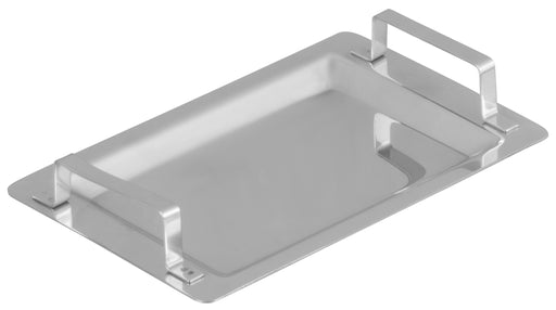 Mini Serving Platter with Handle, 8-1/2"L x 5-1/4"W, Stainless Steel (12 Each)-cityfoodequipment.com