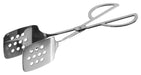 10" Pastry Tong, Perforated Scissor Style, S/S (12 Each)-cityfoodequipment.com