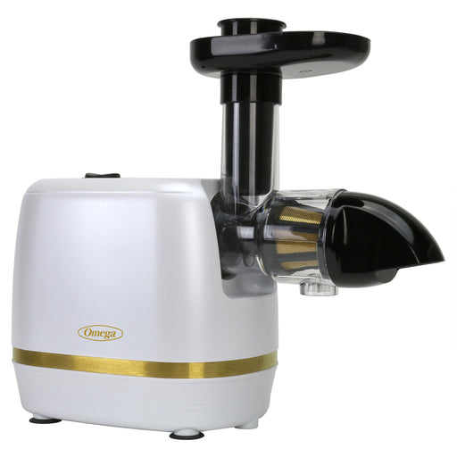 Omega Cold Press 365 Compact Masticating Horizontal Juicer, in White-cityfoodequipment.com